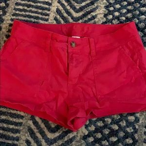 Pink shorty shorts